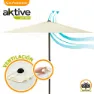 Aktive Aluminium Høyde På Sekskantet Stolpe 250 Cm 34 Mm 240 Cm unisex, Cream, One Size