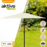 Aktive Aluminium Høyde På Sekskantet Stolpe 250 Cm 34 Mm 240 Cm unisex, Cream, One Size