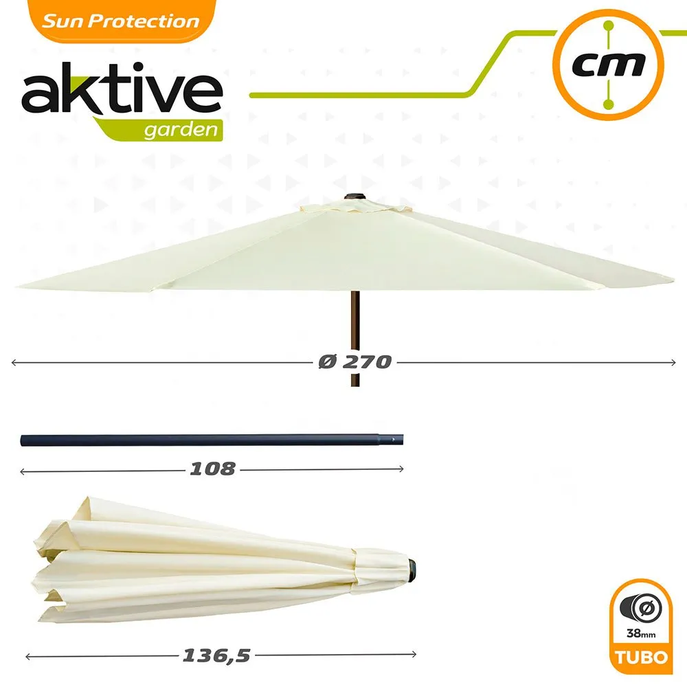 Aktive Aluminium Høyde På Sekskantet Stolpe 270 Cm 38 Mm 240 Cm unisex, Cream, One Size Aktive Aluminium Høyde På Sekskantet Stolpe 270 Cm 38 Mm 240 Cm unisex, Cream, One Size