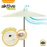 Aktive Aluminium Høyde På Sekskantet Stolpe 270 Cm 38 Mm 240 Cm unisex, Cream, One Size