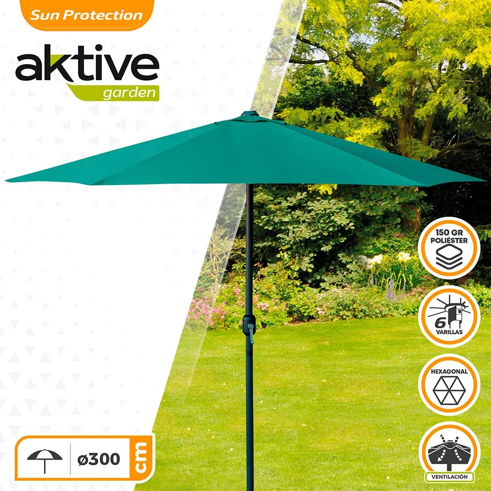 Aktive Aluminium Høyde På Stang Til Sekskantet Parasoll 300 Cm 48 Mm 245 Cm unisex, Green, One Size Aktive Aluminium Høyde På Stang Til Sekskantet Parasoll 300 Cm 48 Mm 245 Cm unisex, Green, One Size