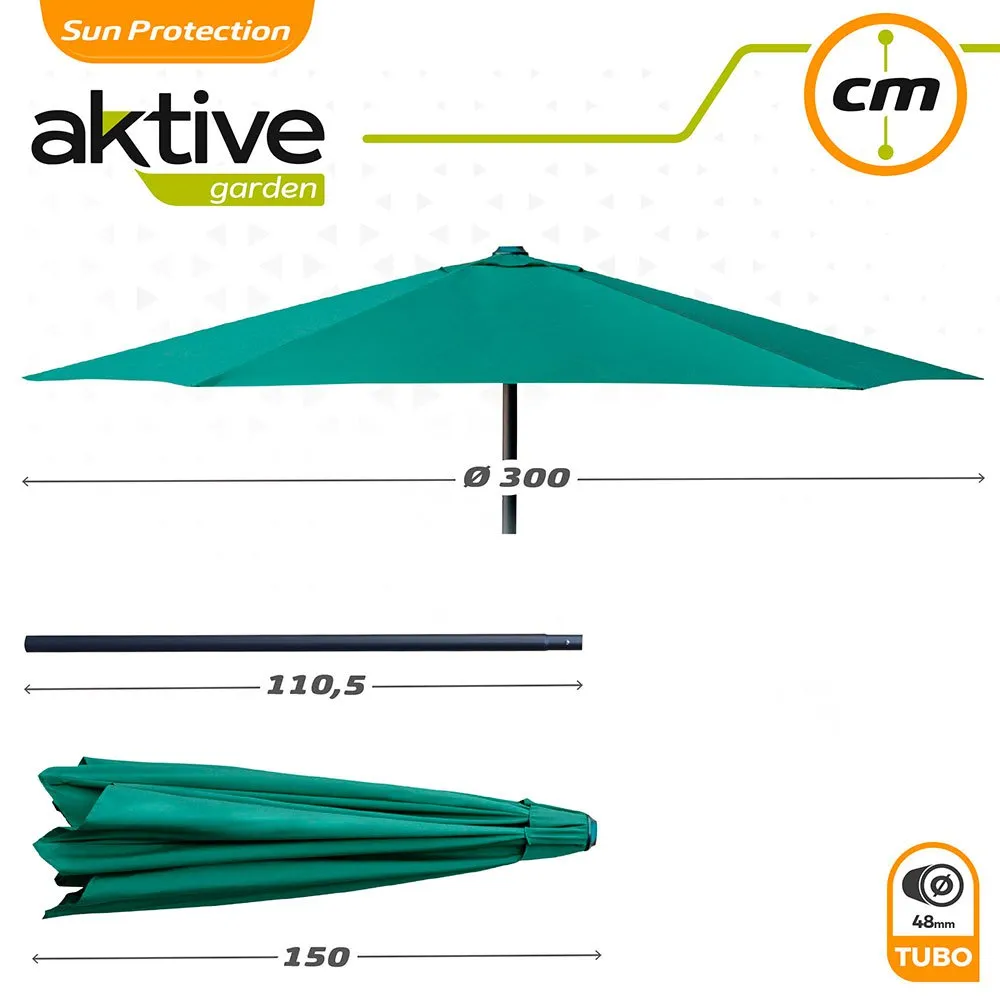 Aktive Aluminium Høyde På Stang Til Sekskantet Parasoll 300 Cm 48 Mm 245 Cm unisex, Green, One Size Aktive Aluminium Høyde På Stang Til Sekskantet Parasoll 300 Cm 48 Mm 245 Cm unisex, Green, One Size