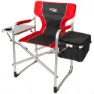 Aktive Aluminium Med Brett Og Kjølebagregissør Sammenleggbar Stol unisex, Black / red, One Size