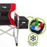 Aktive Aluminium Med Brett Og Kjølebagregissør Sammenleggbar Stol unisex, Black / red, One Size
