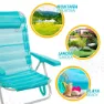 Aktive Aluminium Multiposisjons Sammenleggbar Stol 62x48x83 Cm unisex