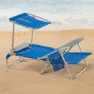 Aktive Aluminium Sammenleggbar Stol Med Håndtak Paraply Og Lomme 83x60x 20/71 Cm Refurbished unisex, Multicolour, 83 x 60 x 20/71cm