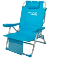 Aktive Aluminium Sammenleggbar Stolryggsekk 5 Posisjoner 66x58x80 Cm unisex Aktive Aluminium Sammenleggbar Stolryggsekk 5 Posisjoner 66x58x80 Cm unisex