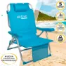 Aktive Aluminium Sammenleggbar Stolryggsekk 5 Posisjoner 66x58x80 Cm unisex, Blue, One Size