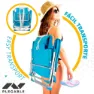 Aktive Aluminium Sammenleggbar Stolryggsekk 5 Posisjoner 66x58x80 Cm unisex, Blue, One Size
