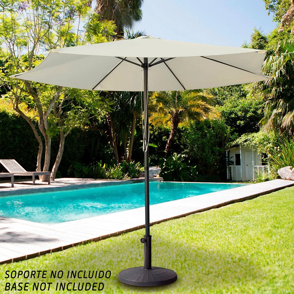 Aktive Aluminium Sekskantet Parasoll Med Uv-beskyttelse Og Dobbelt Trinsesystem 270 Cm 38 Mm 240 Cm unisex, Beige, One Size Aktive Aluminium Sekskantet Parasoll Med Uv-beskyttelse Og Dobbelt Trinsesystem 270 Cm 38 Mm 240 Cm unisex, Beige, One Size