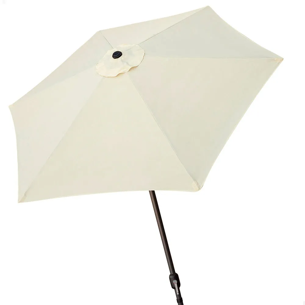 Aktive Aluminium Sekskantet Parasoll Med Uv-beskyttelse Og Stang 270 Cm 38 Mm 240 Cm unisex, Beige, One Size