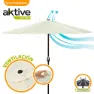 Aktive Aluminium Sekskantet Parasoll Med Uv-beskyttelse Og Stang 270 Cm 38 Mm 240 Cm unisex, Beige, One Size