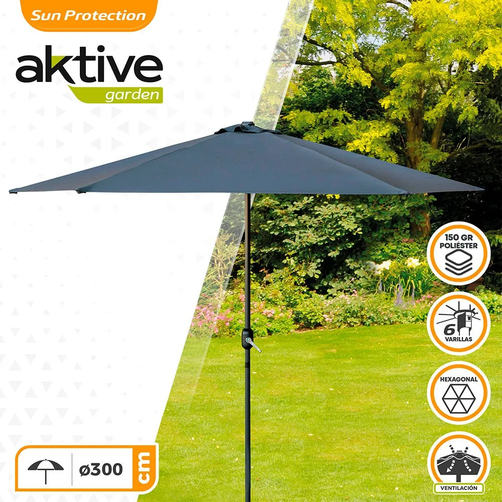 Aktive Aluminium Sekskantet Stolpehøyde 300 Cm 38 Mm 245 Cm unisex