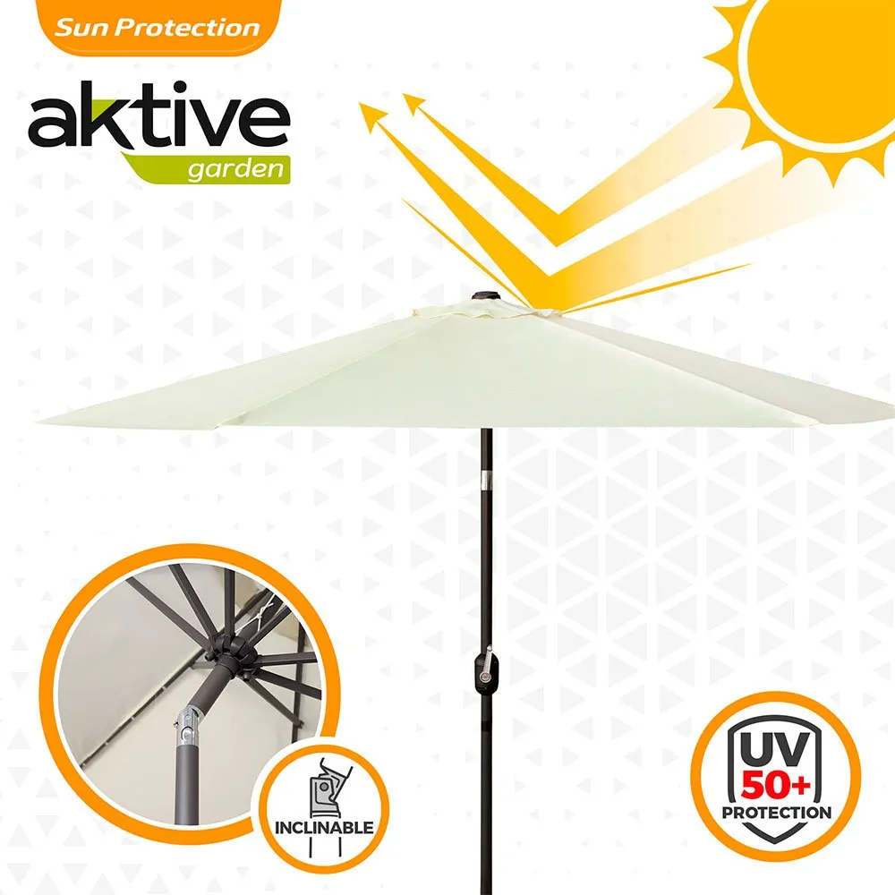 Aktive Aluminium Sekskantet Stolpehøyde Uv-beskyttelse 300 Cm 48 Mm 250 Cm unisex, Beige, One Size Aktive Aluminium Sekskantet Stolpehøyde Uv-beskyttelse 300 Cm 48 Mm 250 Cm unisex, Beige, One Size