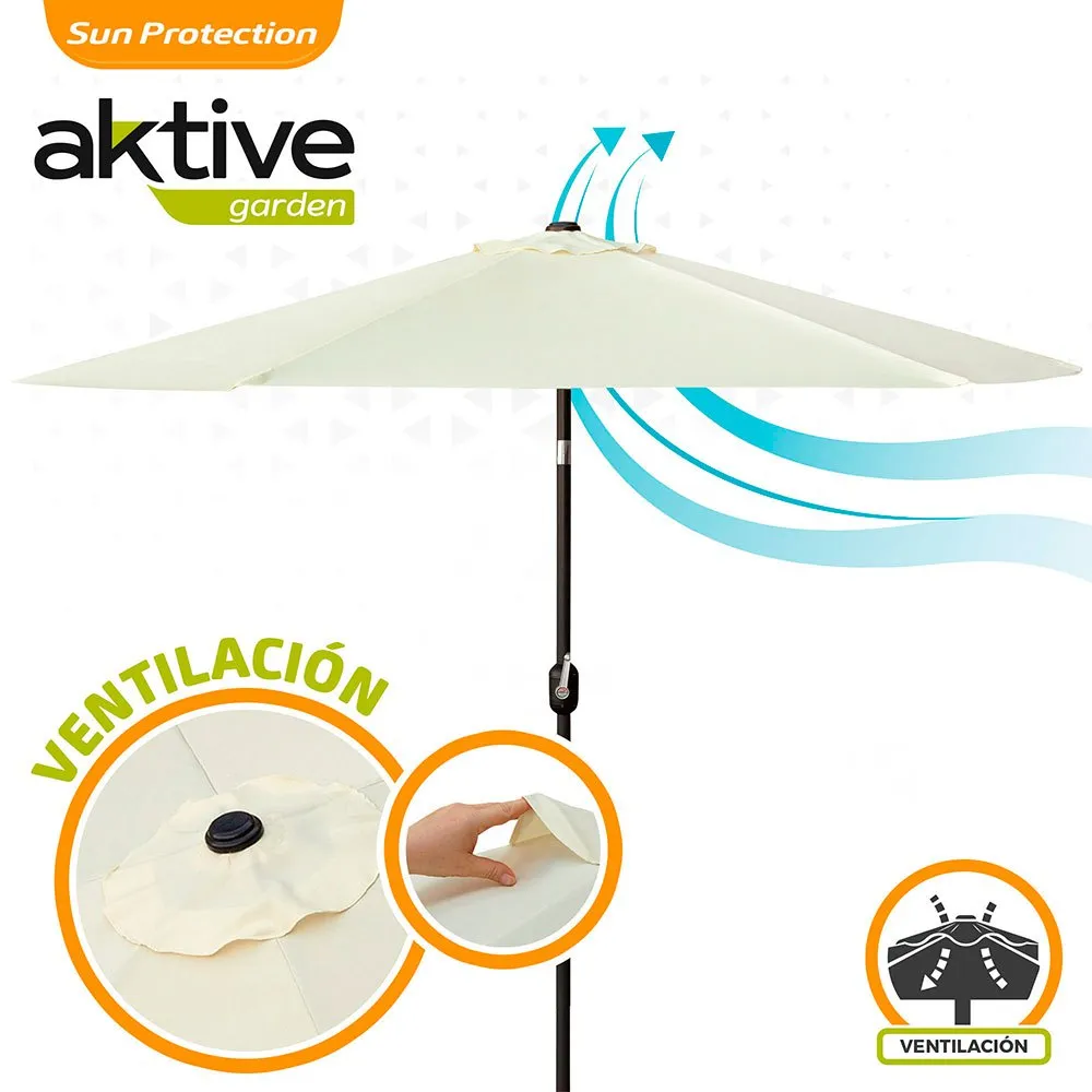 Aktive Aluminium Sekskantet Stolpehøyde Uv-beskyttelse 300 Cm 48 Mm 250 Cm unisex, Beige, One Size Aktive Aluminium Sekskantet Stolpehøyde Uv-beskyttelse 300 Cm 48 Mm 250 Cm unisex, Beige, One Size