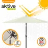 Aktive Aluminium Sekskantet Stolpehøyde Uv-beskyttelse 300 Cm 48 Mm 250 Cm unisex, Beige, One Size