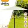 Aktive Aluminium Sekskantet Stolpehøyde Uv-beskyttelse 300 Cm 48 Mm 250 Cm unisex, Beige, One Size