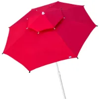 Aktive Åttekantet Parasoll Med Metallstang Dobbelt Tak Og Uv30-beskyttelse 280 Cm unisex