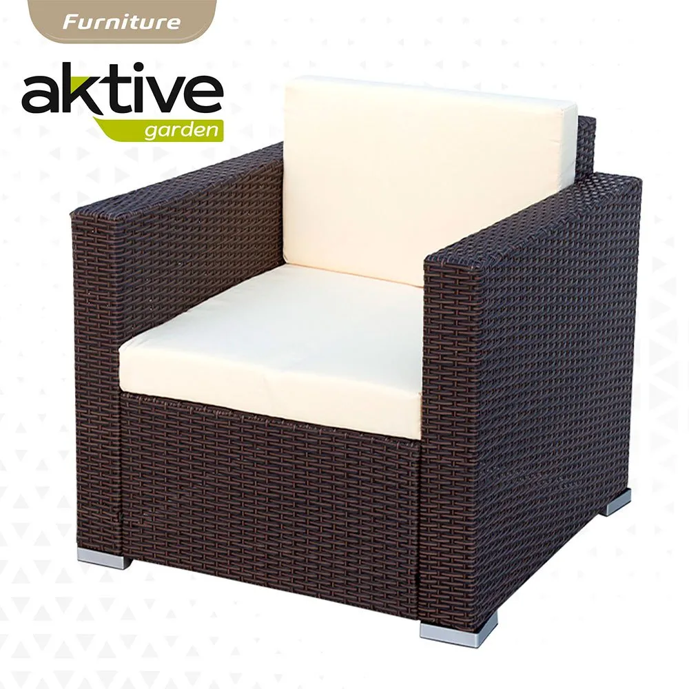 Aktive Bord Med 2 Lenestoler unisex, Beige / brown, One Size Aktive Bord Med 2 Lenestoler unisex, Beige / brown, One Size