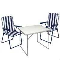 Aktive Bord Med 2 Sammenleggbare Stoler (sett) unisex Aktive Bord Med 2 Sammenleggbare Stoler (sett) unisex