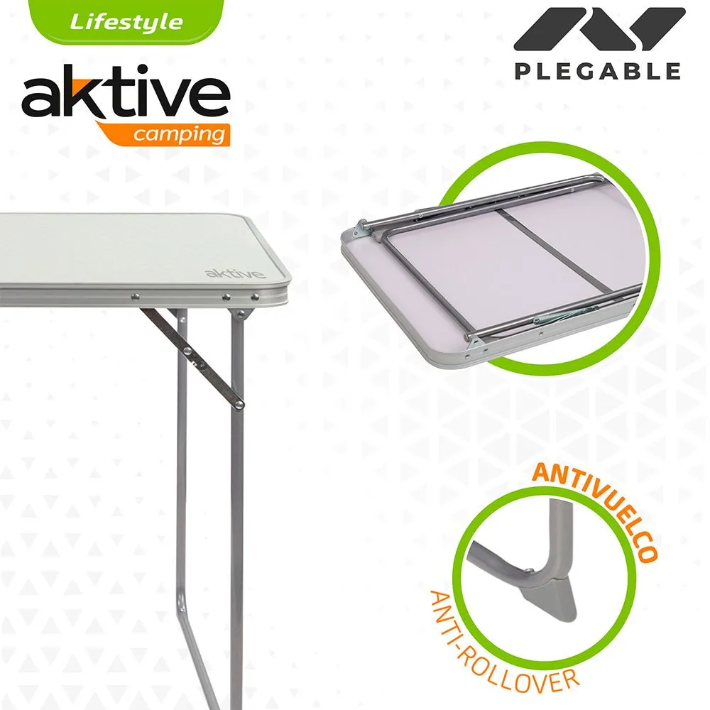 Aktive Bord Med 2 Sammenleggbare Stoler (sett) unisex, Grey, One Size Aktive Bord Med 2 Sammenleggbare Stoler (sett) unisex, Grey, One Size