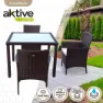 Aktive Bord Med 4 Stoler unisex, Black, One Size