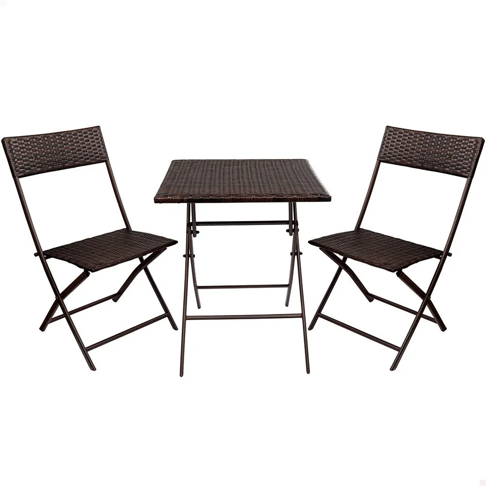 Aktive Bord Og 2 Stoler Sett unisex, Brown, One Size