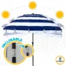 Aktive D240 Tubo Uv50 Parasoll unisex, Blue, One Size