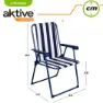 Aktive Fast Foldekstol 53x47x85 Cm unisex, Navy, 53 x 47 x 85cm