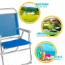 Aktive Fast Foldekstol 57x51x89 Cm unisex, Blue, One Size