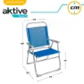 Aktive Fast Foldekstol 57x51x89 Cm unisex, Blue, One Size