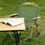 Aktive Glamping 52x45x62 Cm Low Stol Refurbished, Green / brown, One Size