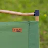 Aktive Glamping 52x45x62 Cm Low Stol Refurbished, Green / brown, One Size