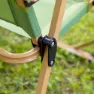 Aktive Glamping 52x45x62 Cm Low Stol Refurbished, Green / brown, One Size