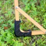 Aktive Glamping 52x45x62 Cm Low Stol Refurbished, Green / brown, One Size
