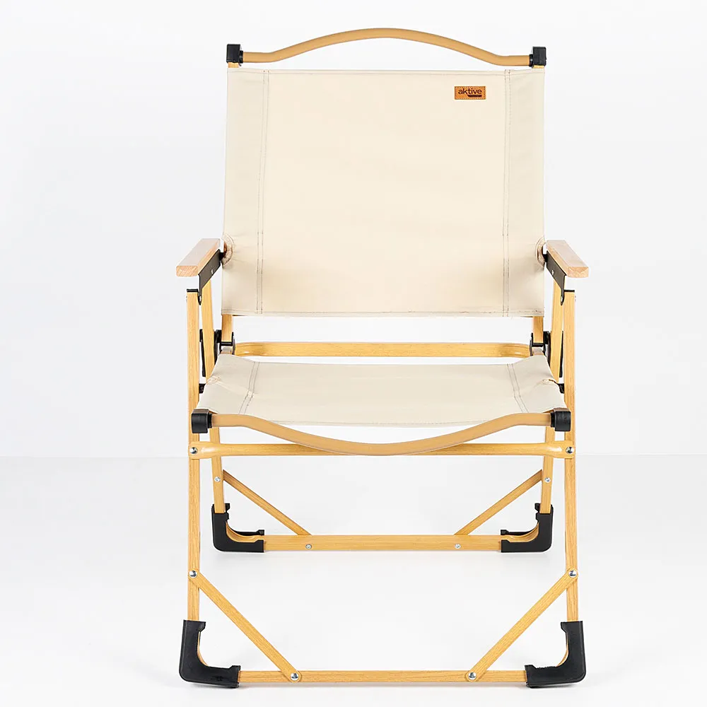 Aktive Glamping Høy Sammenleggbar Stol unisex, Beige, 61 x 54 x x 40-77cm Aktive Glamping Høy Sammenleggbar Stol unisex, Beige, 61 x 54 x x 40-77cm