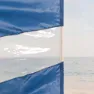 Aktive Good Views 130x440 Cm Frontrute Gjerde Strand unisex, Blue / clear, One Size