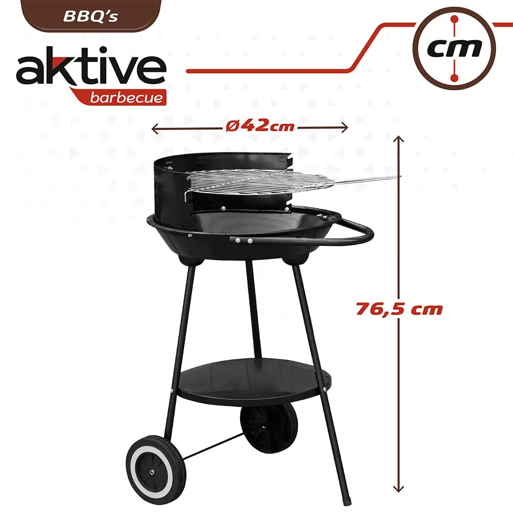 Aktive Grill 3 Ben 42x76.5 Cm unisex, Black, One Size