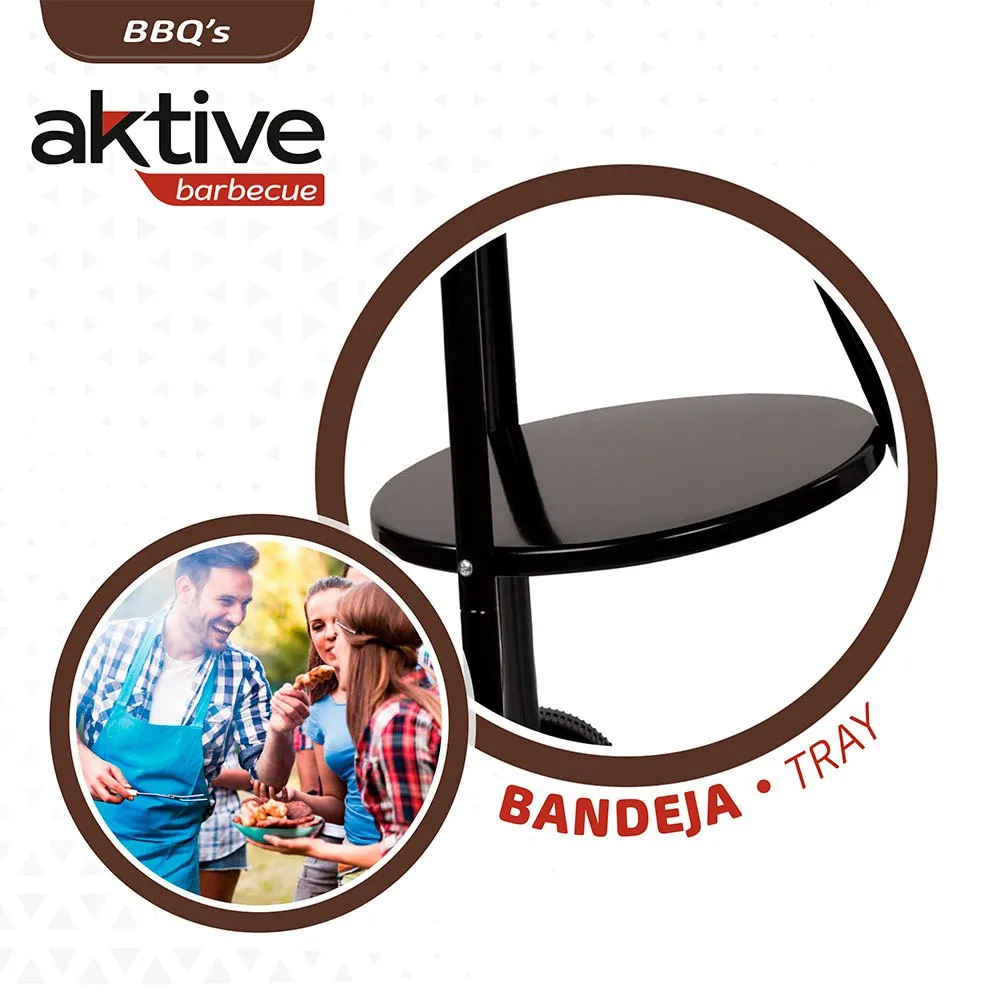 Aktive Grill 3 Ben 42x76.5 Cm unisex, Black, One Size