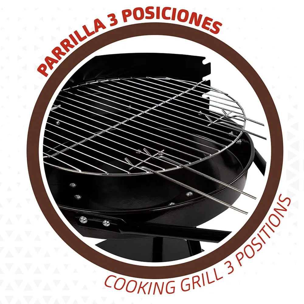 Aktive Grill 3 Ben 42x76.5 Cm unisex, Black, One Size