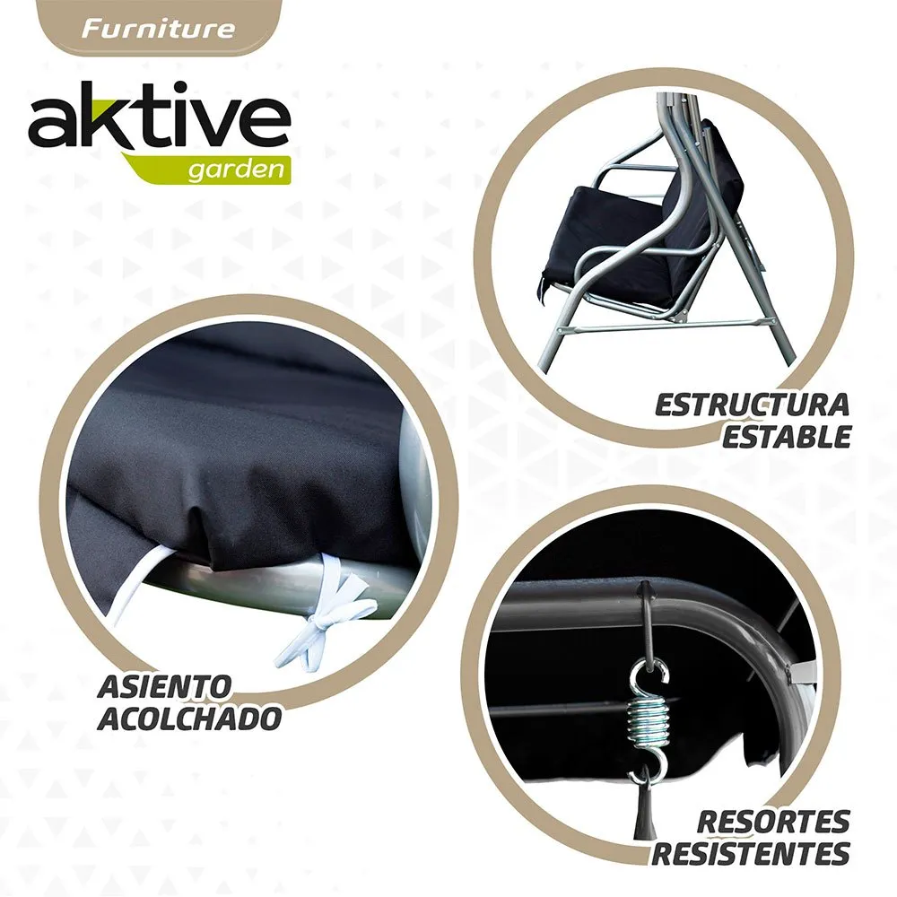 Aktive Hagesving 180x107x160 Cm unisex, Black, One Size