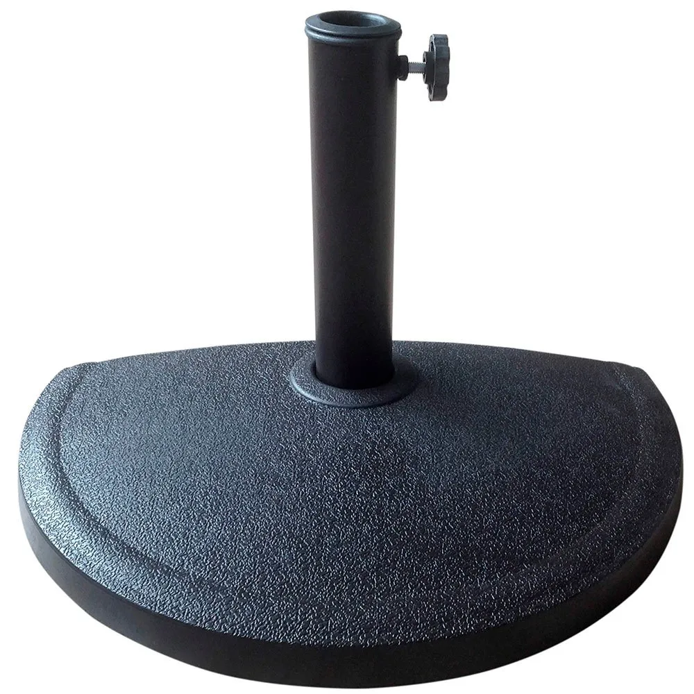 Aktive Halvsirkelformet Parasollfot I Harpiks Til Hagen unisex, Black, One Size Aktive Halvsirkelformet Parasollfot I Harpiks Til Hagen unisex, Black, One Size