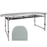 Aktive Height Adjus Folding Camping Table With Mesh Bord