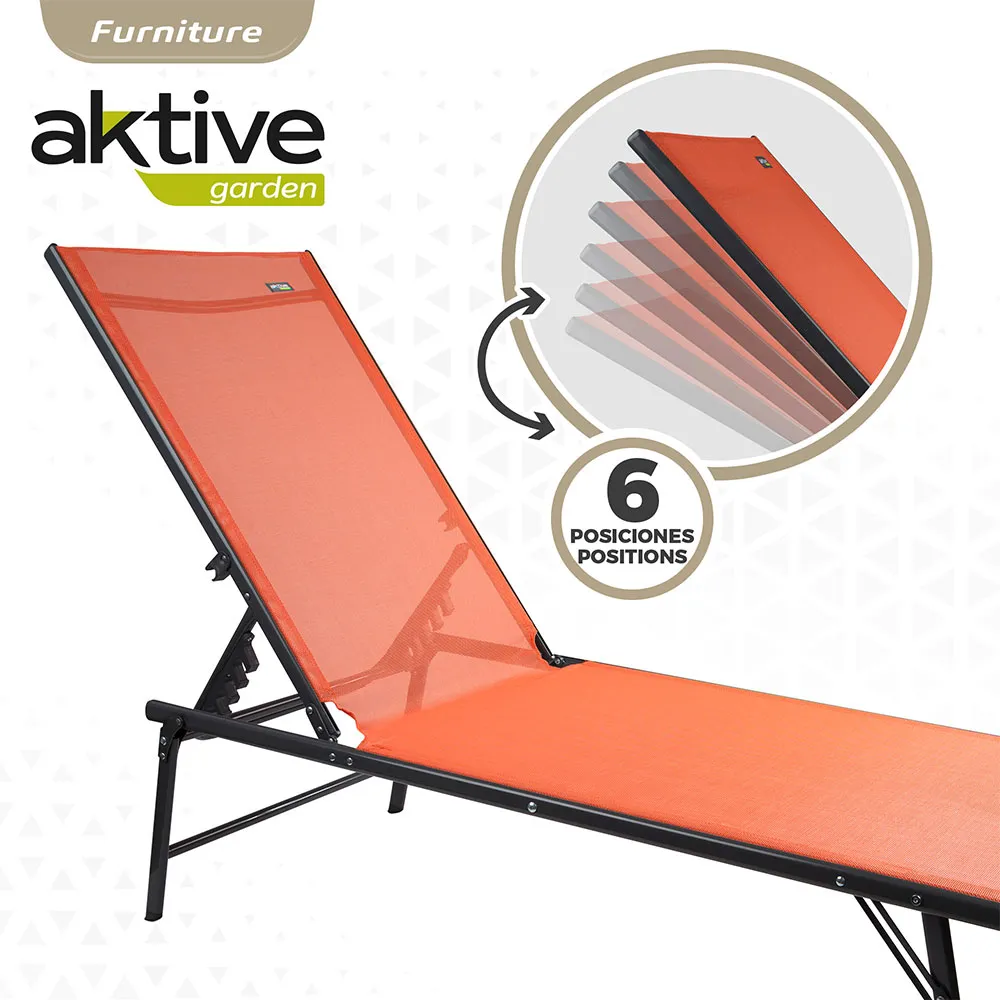 Aktive Hengekøye 5 Posisjoner, Orange, 180 x 49 x 34.5cm