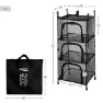 Aktive Hengende Garderobeskap Arrangør 63073, Black, 87 x 38 x 36cm