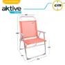 Aktive Høy Sammenleggbar Strandstol I Aluminium unisex, Coral, One Size