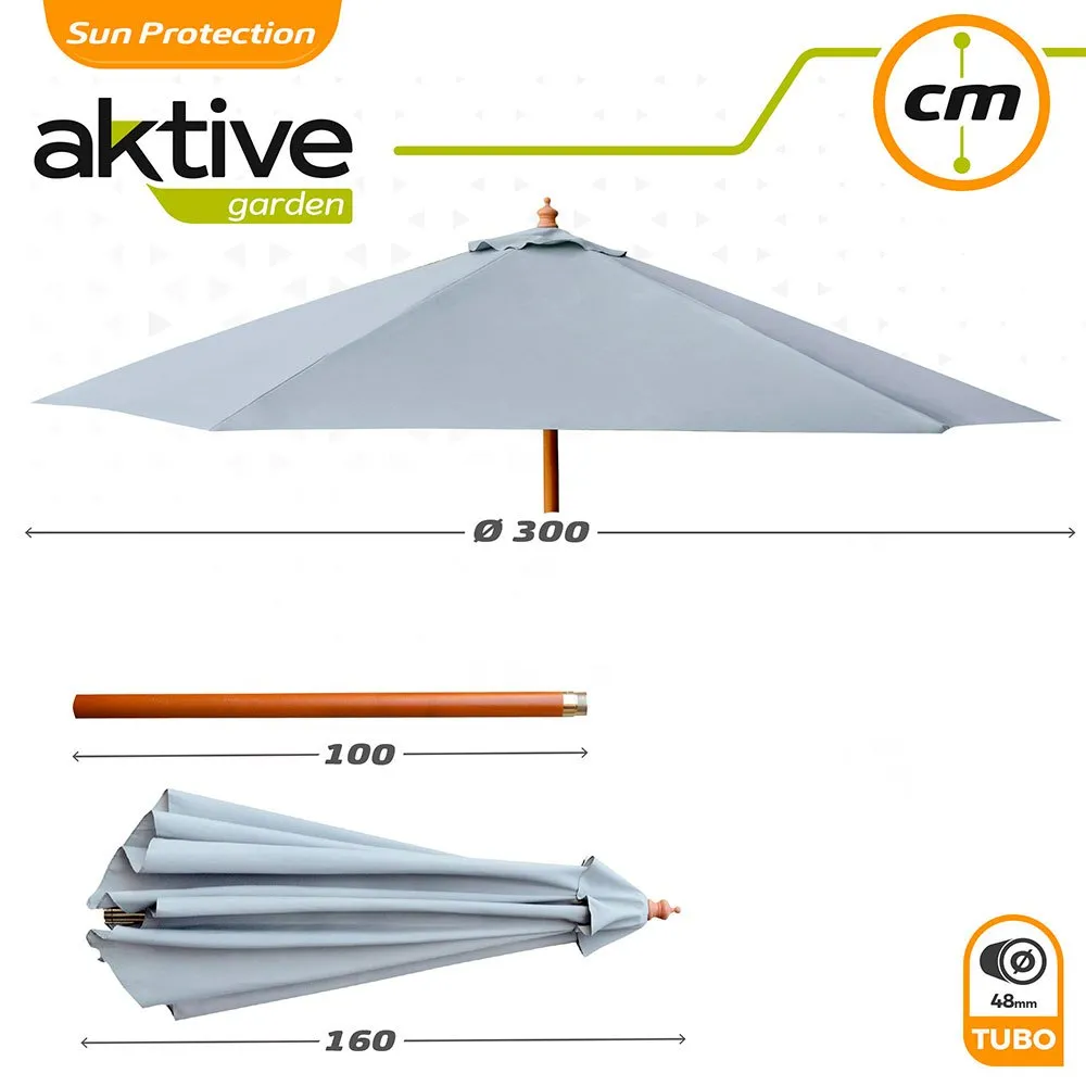 Aktive Høyde På Sekskantet Trestolpe 300 Cm 48 Mm 250 Cm unisex, Anthracite, One Size