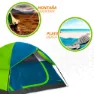 Aktive Iglu 240x210x130 Cm Telt, Blue / green, 3 Steder
