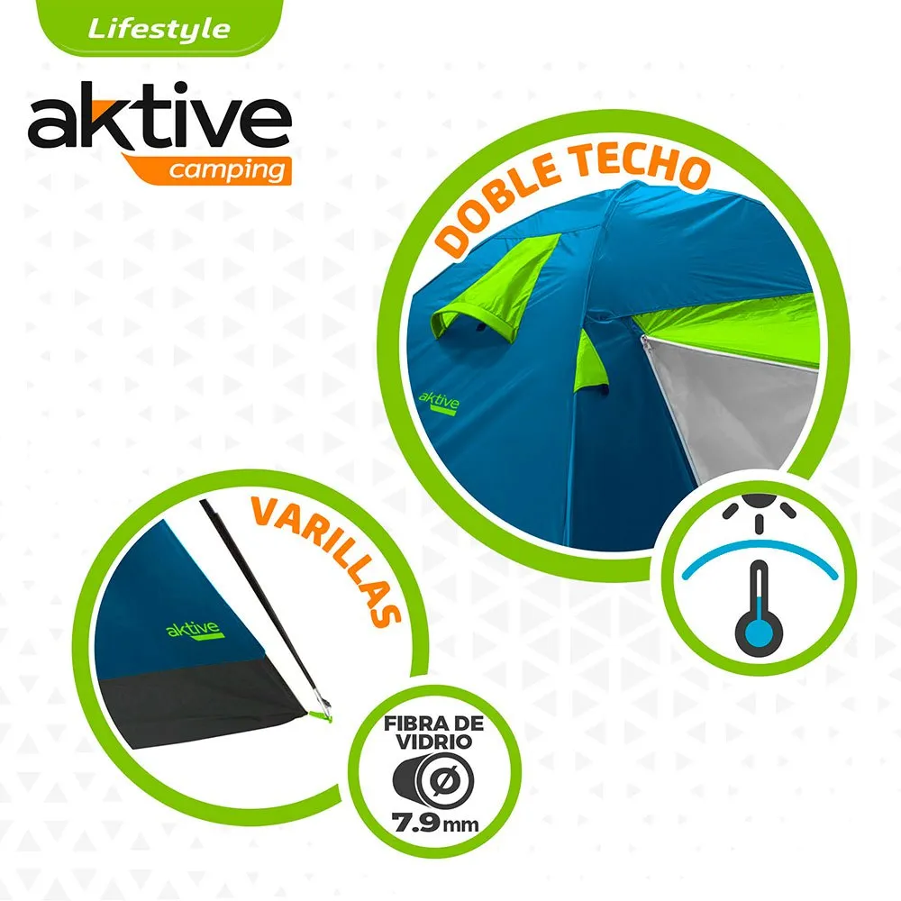 Aktive Iglu Telt, Blue / green, 4 Steder Aktive Iglu Telt, Blue / green, 4 Steder