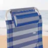 Aktive Justerbar Strandseng Med Pute Refurbished, Blue / white, 75 x 63 x 43-114cm